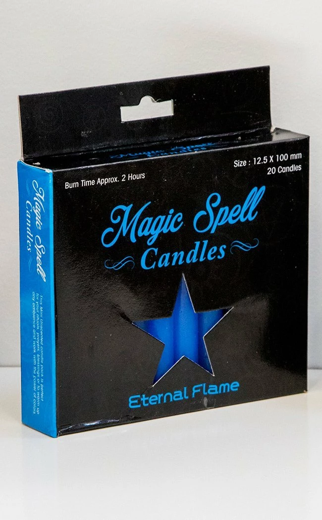 Eternal Flame Spell Candles | Light Blue Witchcraft 3 Eternal Flame Spell Candles | Light Blue Witchcraft