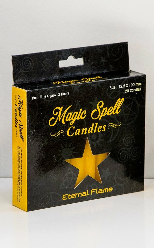 Eternal Flame Spell Candles | Yellow Witchcraft 3 Eternal Flame Spell Candles | Yellow Witchcraft