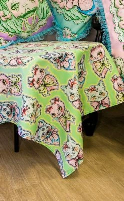 Drop Dead Gorgeous Home & Gifts Evil Trio Tablecloth | Pastel