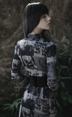 Punk Rave Ex Machina Corset Belt | Black Clothing 12 Punk Rave Ex Machina Corset Belt | Black Clothing