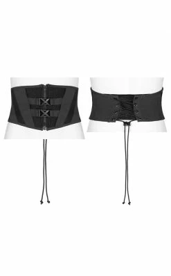 Punk Rave Clothing Ex Machina Corset Belt | Grey