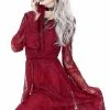 Restyle Eyelash Lace Dress | Burgundy Clothing
