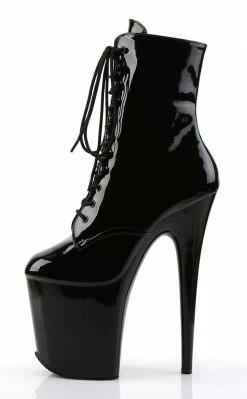 Pleaser FLAMINGO-1020 Black Patent Ankle Boots 11 Pleaser FLAMINGO-1020 Black Patent Ankle Boots