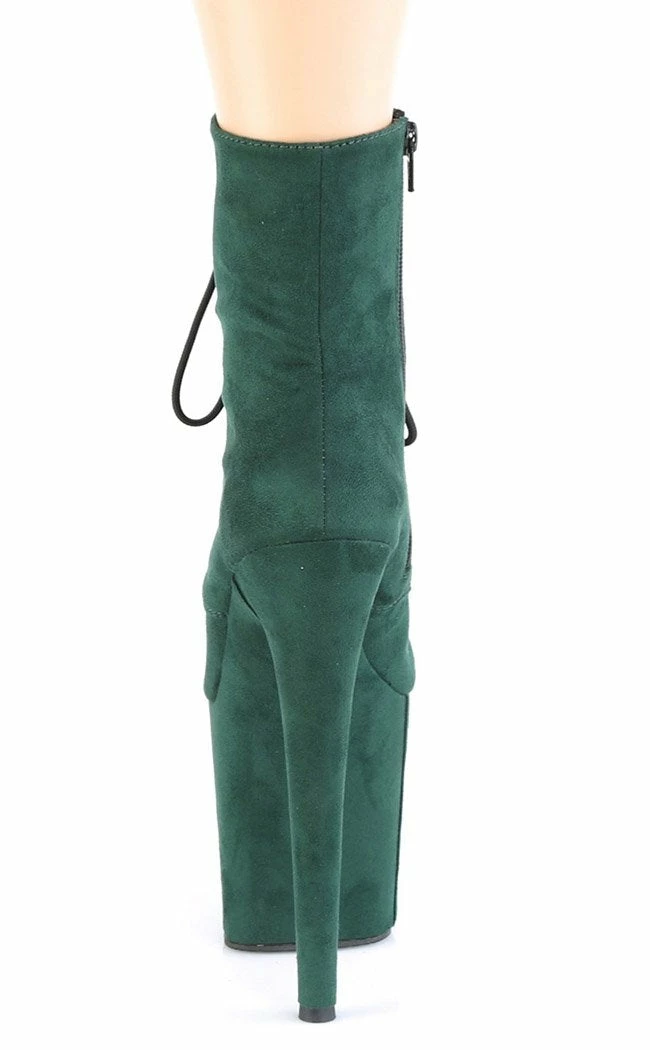 Pleaser Pole Shoes FLAMINGO-1020FS Emerald Green Faux Suede Boots 6 Pleaser Pole Shoes FLAMINGO-1020FS Emerald Green Faux Suede Boots