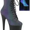 Pleaser Pole Shoes FLAMINGO-1020REFL Green Multi Reflective Boots 2 Pleaser Pole Shoes FLAMINGO-1020REFL Green Multi Reflective Boots