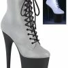 Pleaser FLAMINGO-1020REFL Silver Reflective Boots Pole Shoes 1 Pleaser FLAMINGO-1020REFL Silver Reflective Boots Pole Shoes