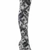 Pleaser Pole Shoes FLAMINGO-3000DP Money Print Thigh High Boots