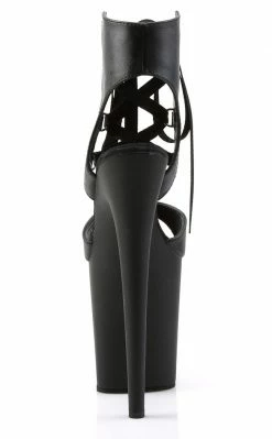 Pleaser Pole Shoes FLAMINGO-800-14 Black Matte Heels