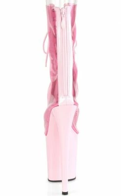 Pleaser Pole Shoes FLAMINGO-800-34 Baby Pink PVC Heels