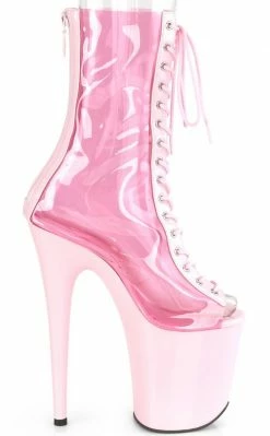 Pleaser Pole Shoes FLAMINGO-800-34 Baby Pink PVC Heels