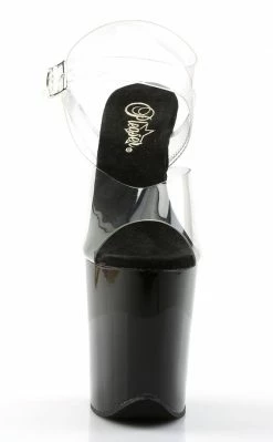 Pleaser FLAMINGO-808 Clear & Black Heels