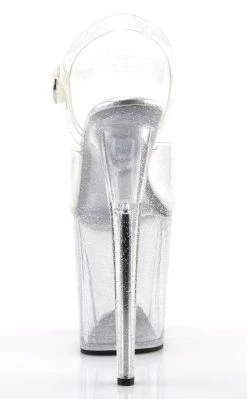 Pleaser FLAMINGO-808MMG Clear Glitter Heels