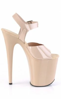 Pleaser FLAMINGO-808N Jelly-like High Heels In Nude Pole Shoes