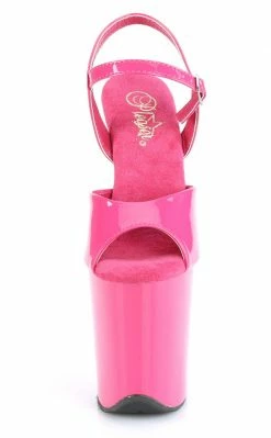 Pleaser FLAMINGO-809 Hot Pink Patent Heels Pole Shoes