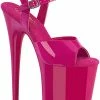 Pleaser FLAMINGO-809 Hot Pink Patent Heels Pole Shoes