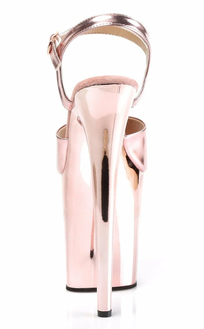 Pleaser FLAMINGO-809 Rose Gold Chrome Heels Pole Shoes 6 Pleaser FLAMINGO-809 Rose Gold Chrome Heels Pole Shoes