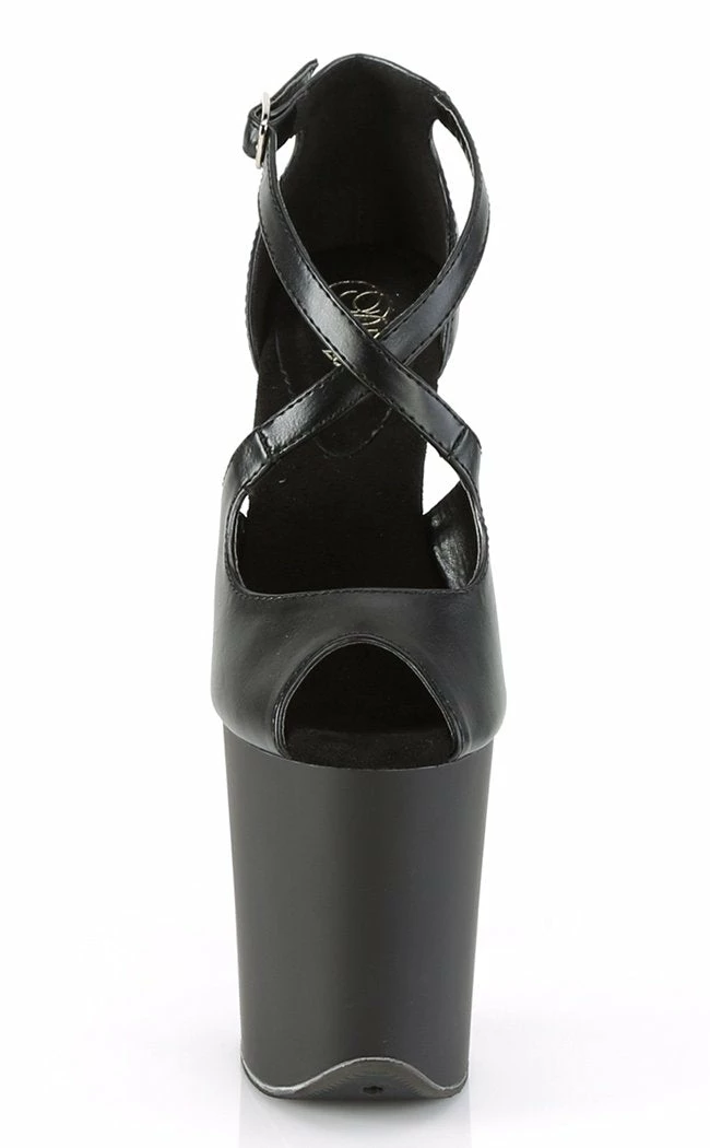 Pleaser FLAMINGO-821 Black Peep Toe Heels Pole Shoes 4 Pleaser FLAMINGO-821 Black Peep Toe Heels Pole Shoes
