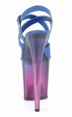 Pleaser Pole Shoes FLAMINGO-822T Blue-Purple Ombre Heels