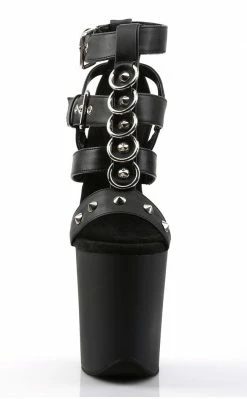 Pleaser FLAMINGO-858 Black Matte Heels