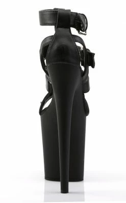 Pleaser FLAMINGO-858 Black Matte Heels