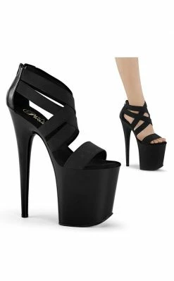 Pleaser Pole Shoes FLAMINGO-869 Black Heels