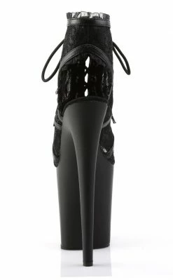 Pleaser FLAMINGO-896LC Black Matte Heels