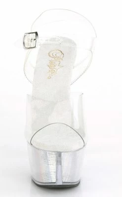 Pleaser Sale FLASHDANCE-608CH Light-up Platform Heels (Last Pair: Size 9)