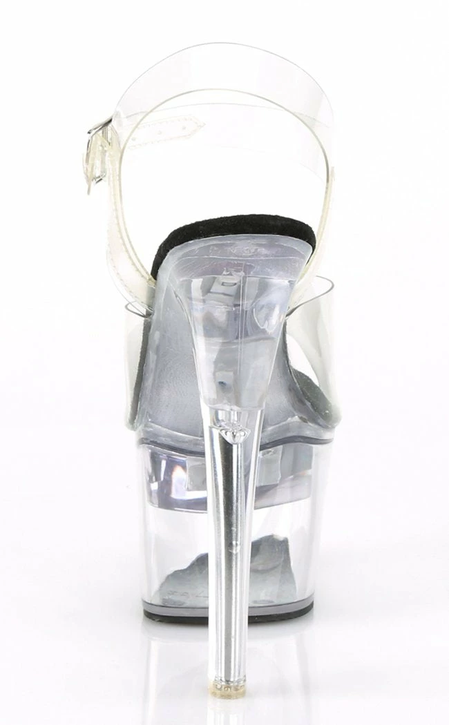 Pleaser FLASHDANCE-708 Black Light-up Platform Heels Pole Shoes 6 Pleaser FLASHDANCE-708 Black Light-up Platform Heels Pole Shoes