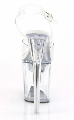 Pleaser FLASHDANCE-808 Clear Light-up Platform Heels Pole Shoes