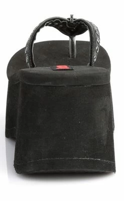 Demonia Shoes FUNN-33 Black Platform Slide Sandals 10 Demonia Shoes FUNN-33 Black Platform Slide Sandals