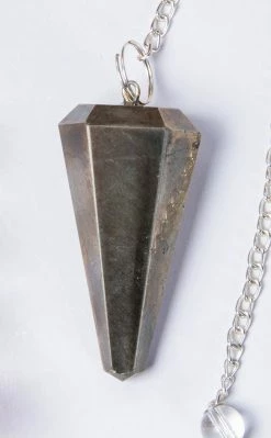 Crystals Witchcraft Faceted Pendulum | Pyrite