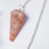 Crystals Faceted Pendulum | Sunstone Witchcraft 1 Crystals Faceted Pendulum | Sunstone Witchcraft