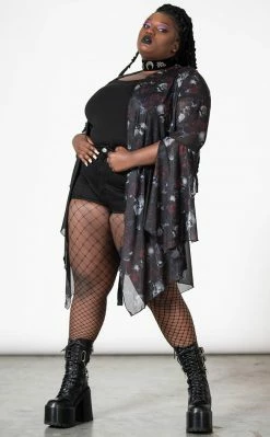 Killstar Clothing Fairy Moss Mesh Cover Up