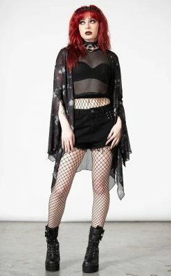 Killstar Clothing Fairy Moss Mesh Cover Up