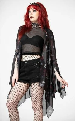 Killstar Clothing Fairy Moss Mesh Cover Up