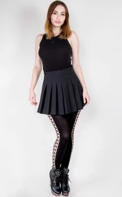 Music Legs Clothing Fence Net Side Tights