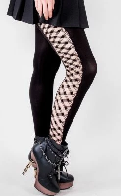 Music Legs Clothing Fence Net Side Tights