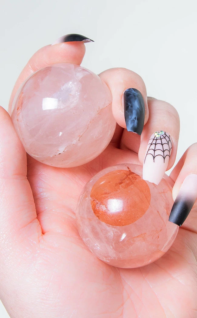 Crystals Fire Quartz Sphere 5 Crystals Fire Quartz Sphere