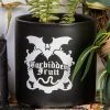 Death By Plants Forbidden Fruit Plant Pot | White On Black Home & Gifts