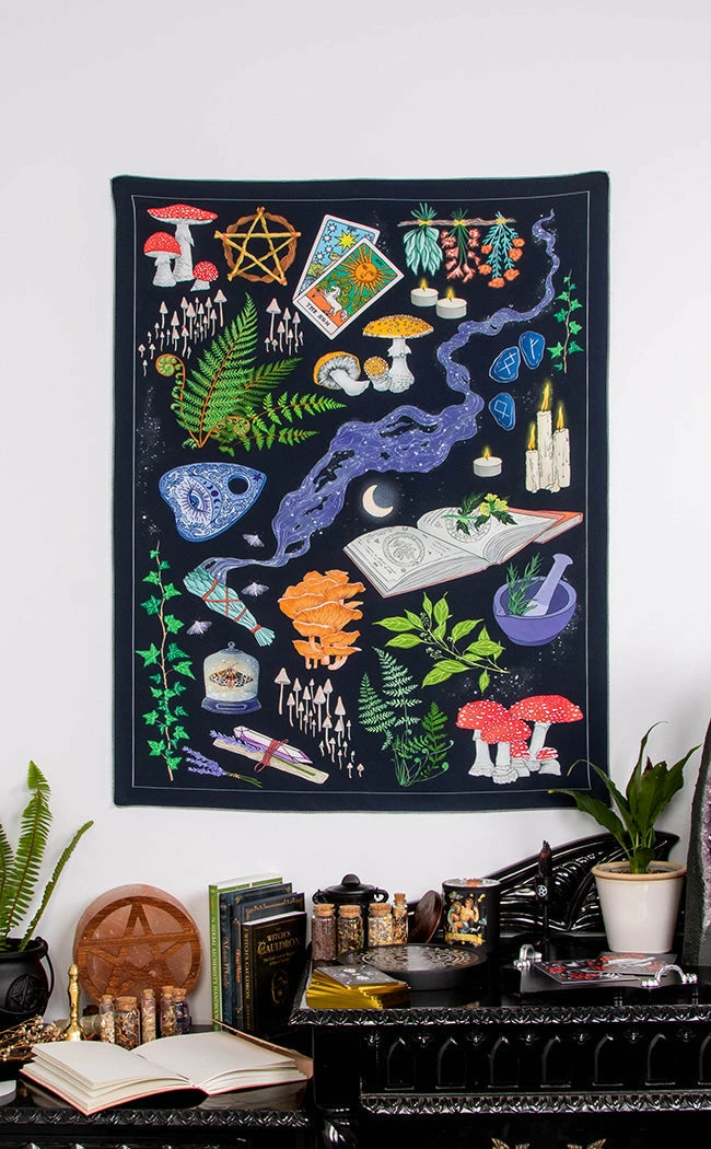 Drop Dead Gorgeous Forest Witch Tapestry 4 Drop Dead Gorgeous Forest Witch Tapestry