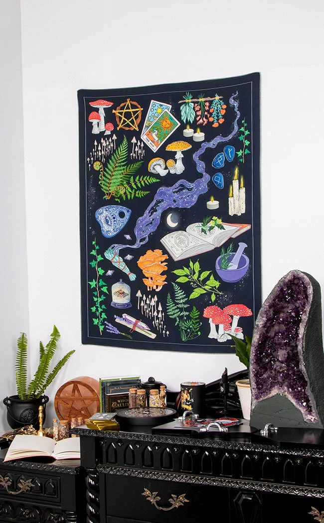 Drop Dead Gorgeous Forest Witch Tapestry 3 Drop Dead Gorgeous Forest Witch Tapestry