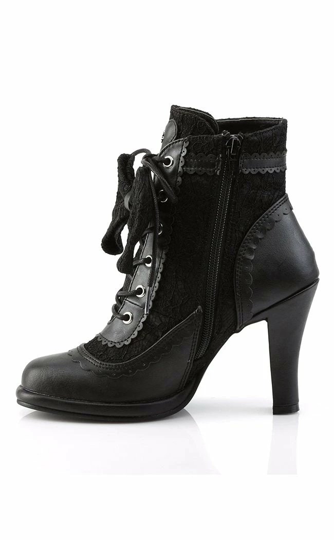 Demonia Shoes GLAM-200 Black Ankle Boots 5 Demonia Shoes GLAM-200 Black Ankle Boots