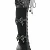 Demonia GLAM-300 Black Thigh High Boots Shoes 2 Demonia GLAM-300 Black Thigh High Boots Shoes