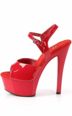 Pleaser Pole Shoes GLEAM-609 Red Patent Heels