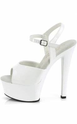 Pleaser GLEAM-609 White Patent Heels Pole Shoes 9 Pleaser GLEAM-609 White Patent Heels Pole Shoes