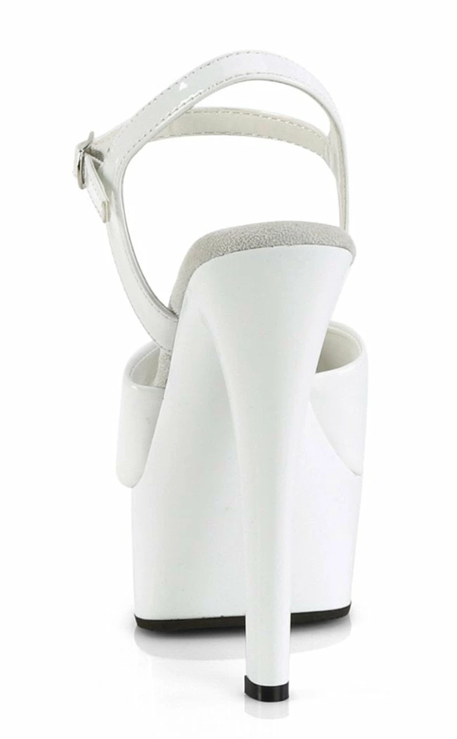 Pleaser GLEAM-609 White Patent Heels Pole Shoes 6 Pleaser GLEAM-609 White Patent Heels Pole Shoes