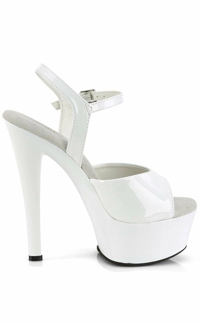 Pleaser GLEAM-609 White Patent Heels Pole Shoes 7 Pleaser GLEAM-609 White Patent Heels Pole Shoes