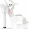 Pleaser GLEAM-609 White Patent Heels Pole Shoes 2 Pleaser GLEAM-609 White Patent Heels Pole Shoes