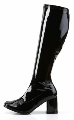 Funtasma GOGO-300 Black Stretch Patent Gogo Boots
