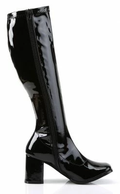 Funtasma GOGO-300 Black Stretch Patent Gogo Boots